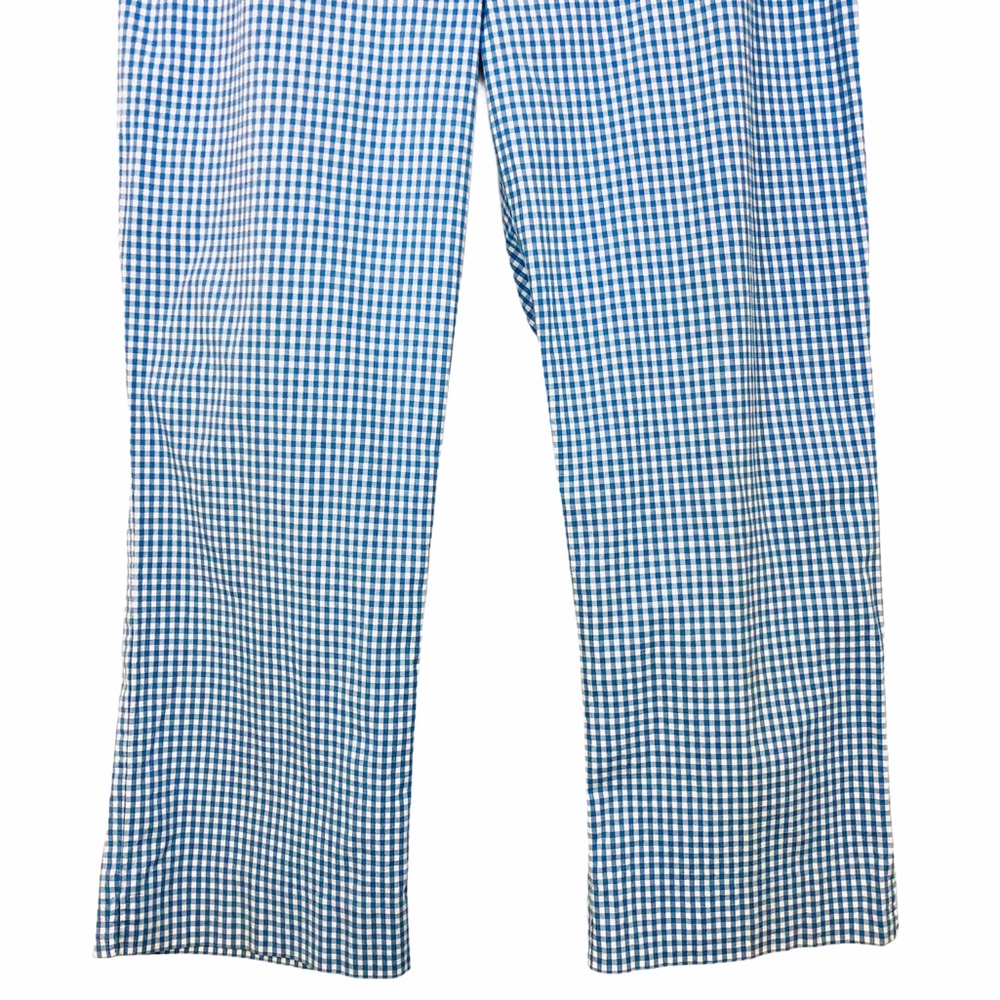 Grace Elements Blue & White Gingham Cropped Pants - image 7